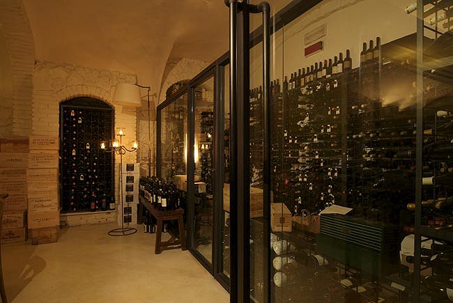 La cantina del ristorante Settembrini