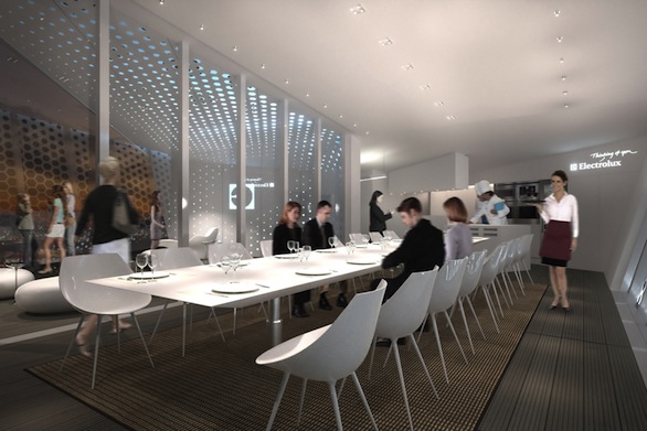 Il pop up restaurant Cube di Electrolux