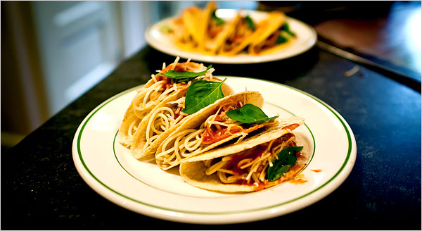 Gli spaghetti-tacos