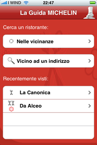 La guida Michelin per iPhone