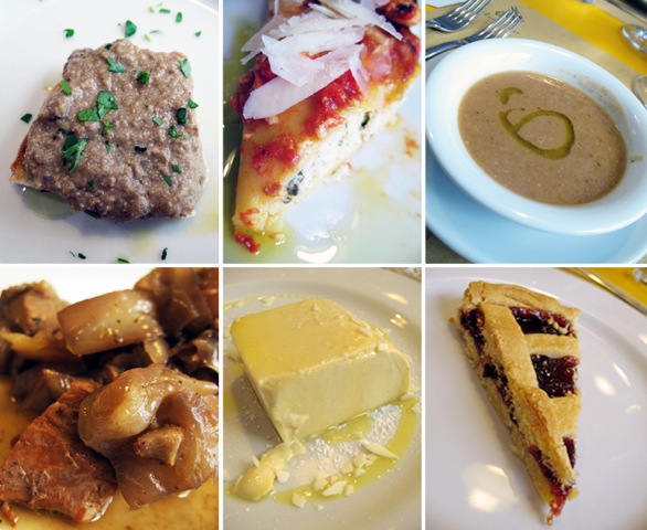 I piatti del Pranzetto all'Asino d'oro