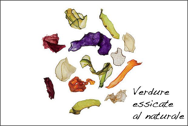 Verdure essicate al naturale