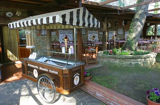 La Gelateria Cassia Vetus di Loro Ciuffenna (Arezzo)
