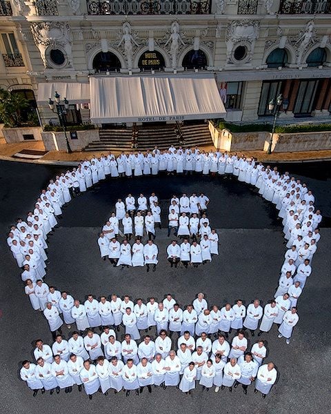 I 240 chefs, evento Ducasse, hotel de paris
