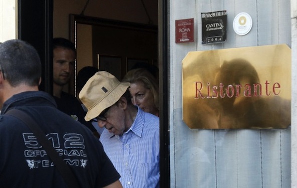Ristorante romano per Woody Allen