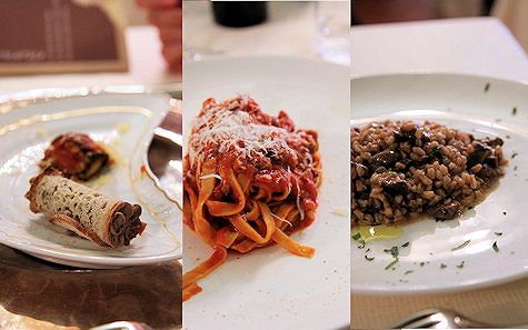 I piatti del ristorante Angolo d'Abruzzo