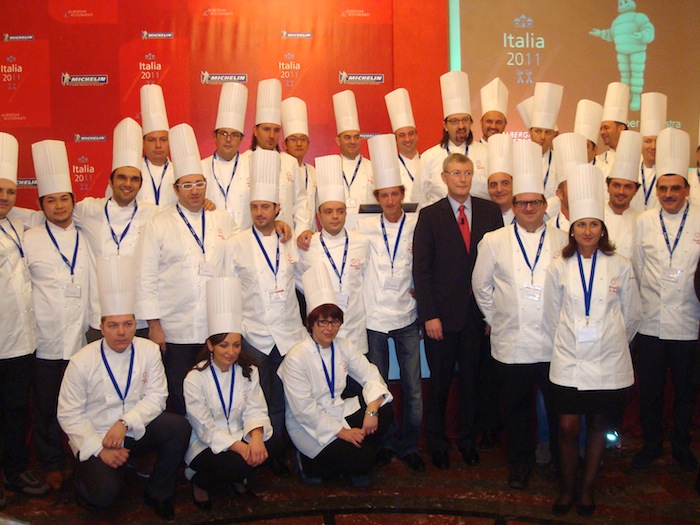 La premiazione della Guida Michelin 2011