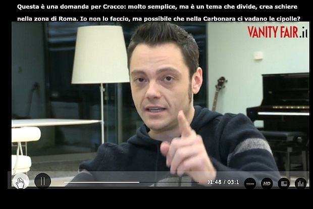 Tiziano Ferro si rivolge a Carlo Cracco