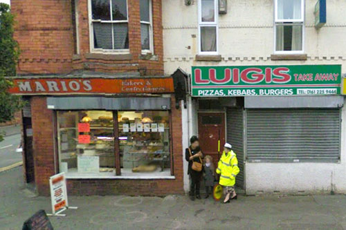 Mario e Luigi's adiacenti a Manchester