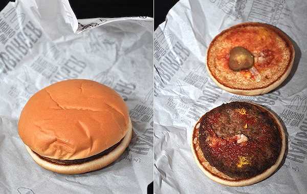 Dunque, vediamo: dopo 14 anni un hamburger McDonald’s può essere come appena fatto?