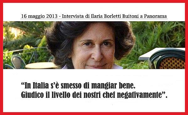 Gli chef italiani rispondono al sottosegretario Ilaria Borletti Buitoni