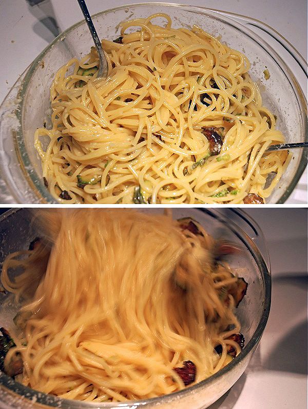 pasta zucchine mantecatura