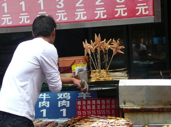 Stelle marine stelle marine, street food, cina