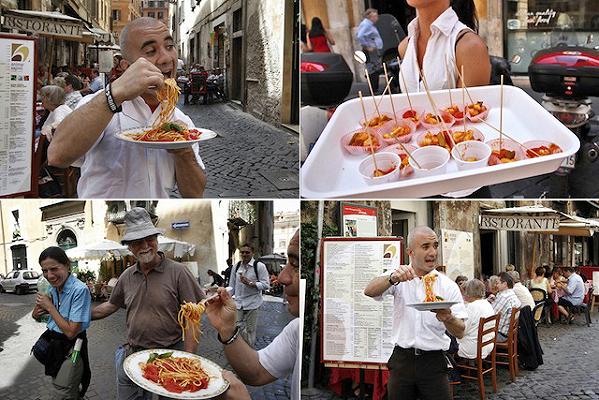 Cosa fanno gli acchiappaturisti alla reputazione dei ristoranti romani
