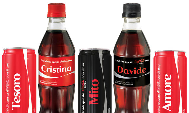 Coca Cola lattine personalizzate