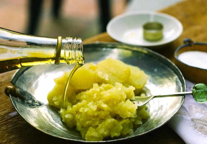 olio, patate