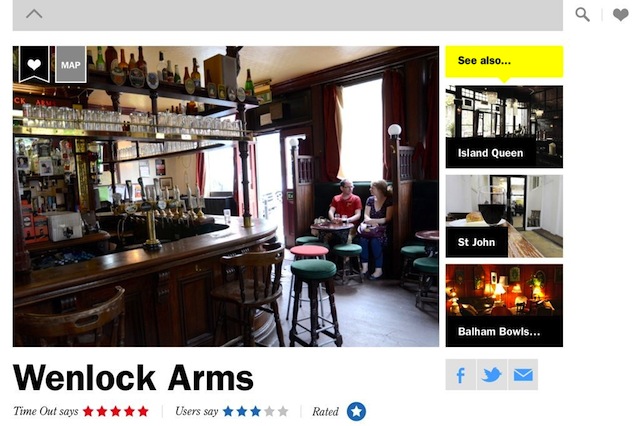 Time Out Londra app