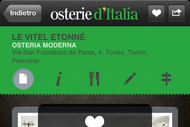 Osterie d'Italia 2013 app