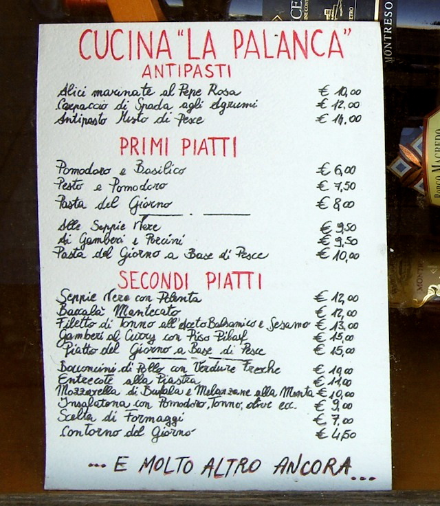 Prezzi La Palanca