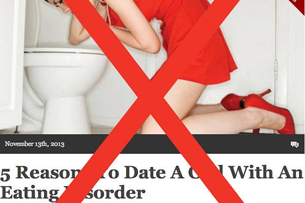 Sciocchezze da soprammobile riproduttivo: “5 motivi per uscire con una ragazza anoressica”