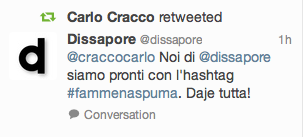 Retwit di Carlo Cracco