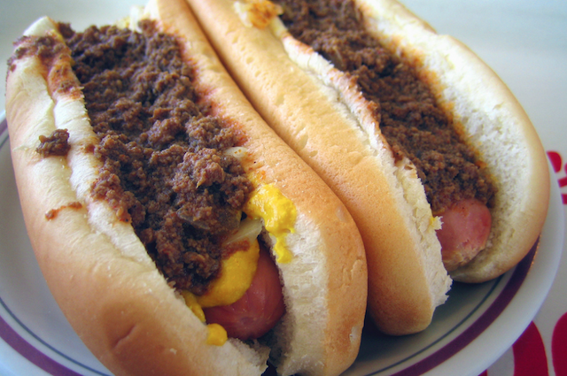 Hot dog con carne