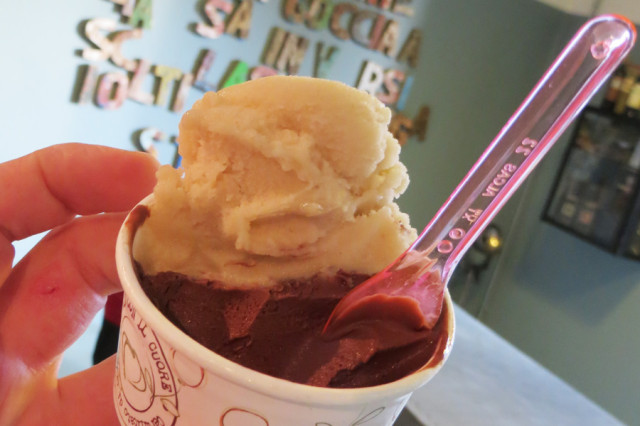 gelato di pomponio neve di latte