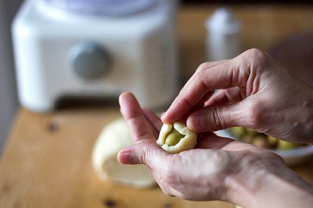 olive - chiudere la pasta