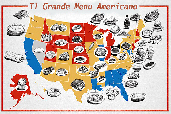 Il grande menu americano: 51 piatti tipici degli Usa, uno per stato