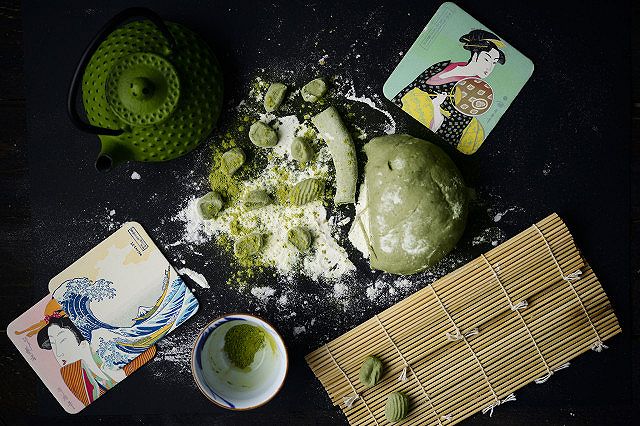 gnocchi, tè matcha