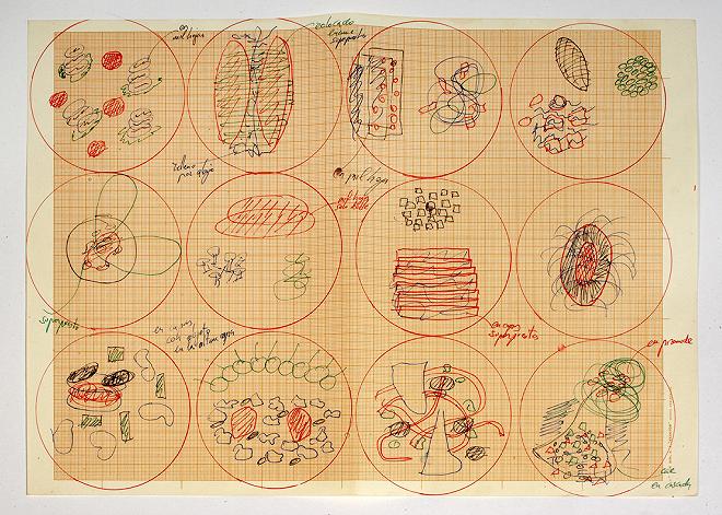 Piatti di El Bulli, disegni preparatori