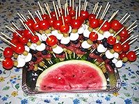 Spiedini pomodoro e mozzarella