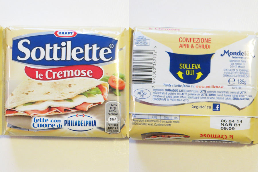 sottilette cremose philadelphia