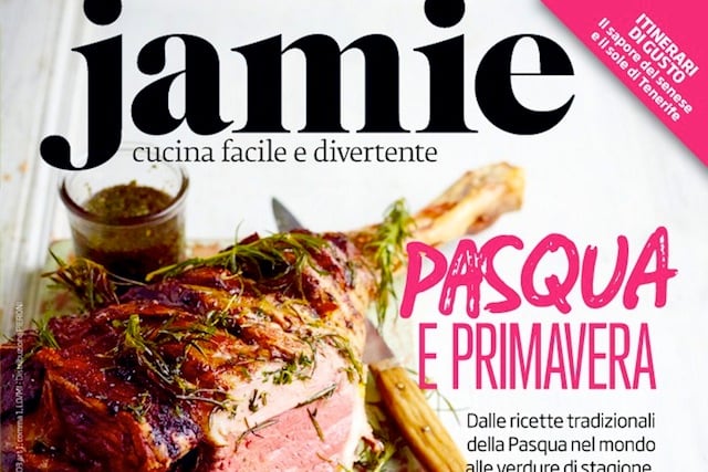 Copertina rivista di Jamie Oliver