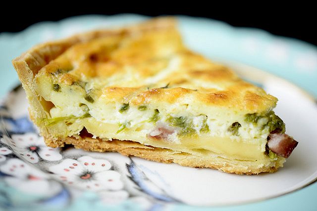 Quiche agli asparagi - fetta