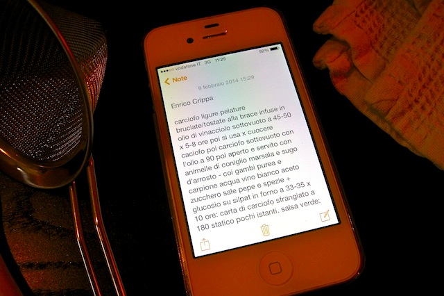 Ricette nello smartphone