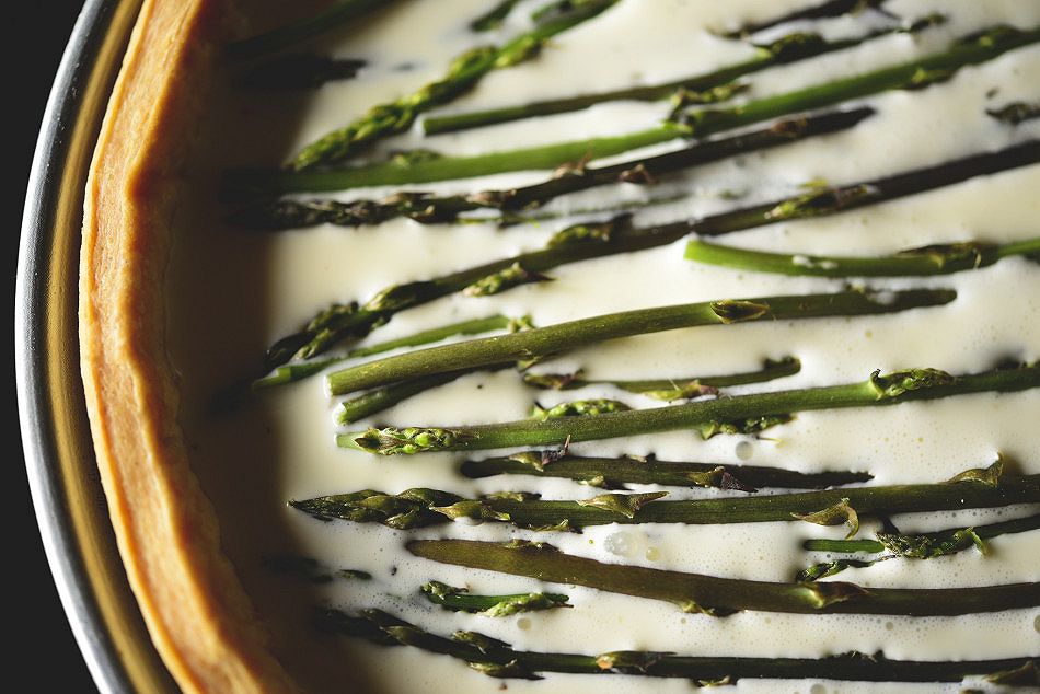 Ripieno quiche agli asparagi
