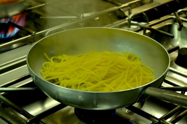 Spaghetti alle vongole - scelta della pasta