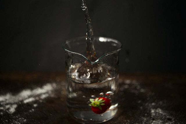 Fragola, acqua