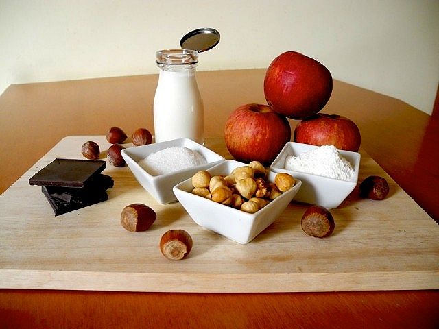 Ingredienti, Torta di mele annurche al fondente di cioccolato