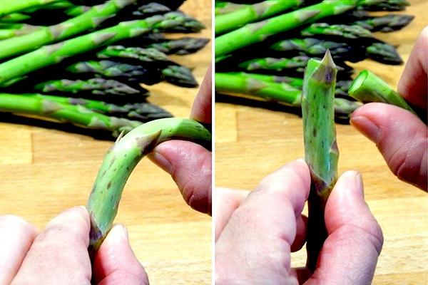 Spezzare asparagi