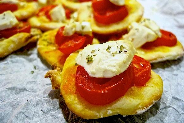 Aperitivo vegan, pizzette