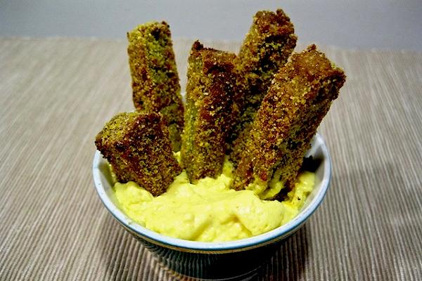 Aperitivo vegan, stick e mayo