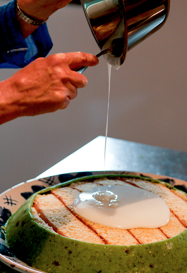 Crema di ricotta sulla cassata