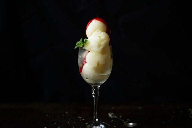 Sorbetto con sciroppo