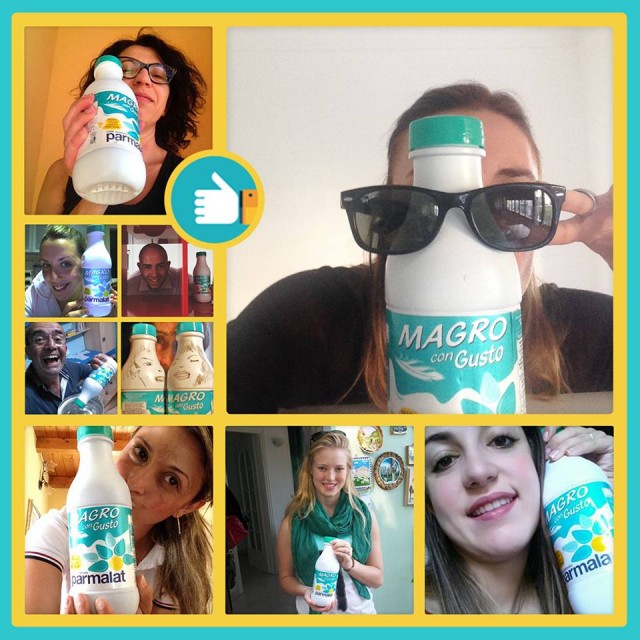 Collage di foto Magro con gusto Parmalat