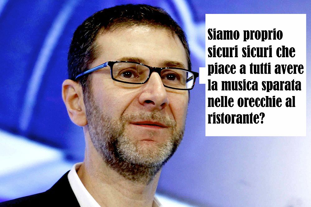 Fabio Fazio e la musica nei ristoranti