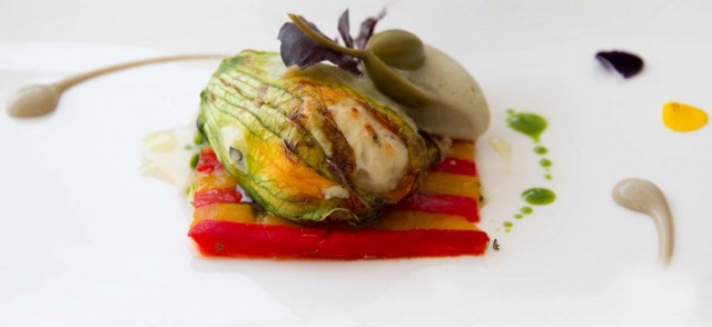 Fiori di zucca ripieni