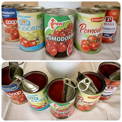 Pomodorini in scatola a confronto