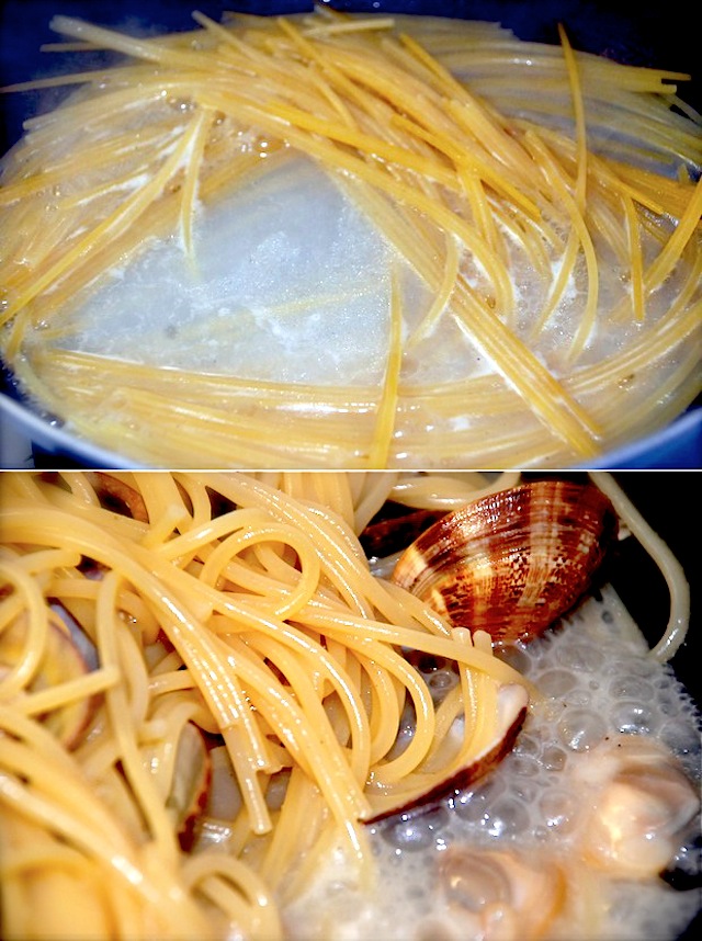 spaghetti alle vongole, pasta